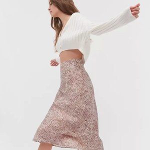 UO Rowan Midi Slip Skirt